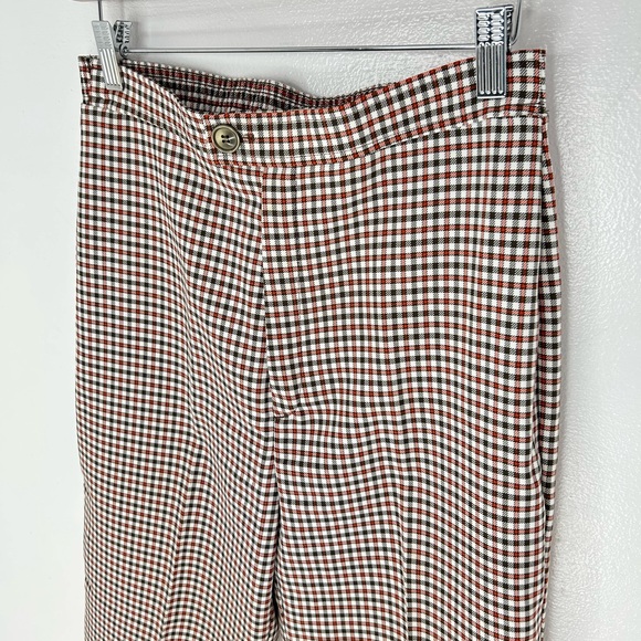 Montgomery Ward Vintage 80’s‎ Pants Size 12 Plaid Wide Leg Retro 27x27 - Picture 4 of 14